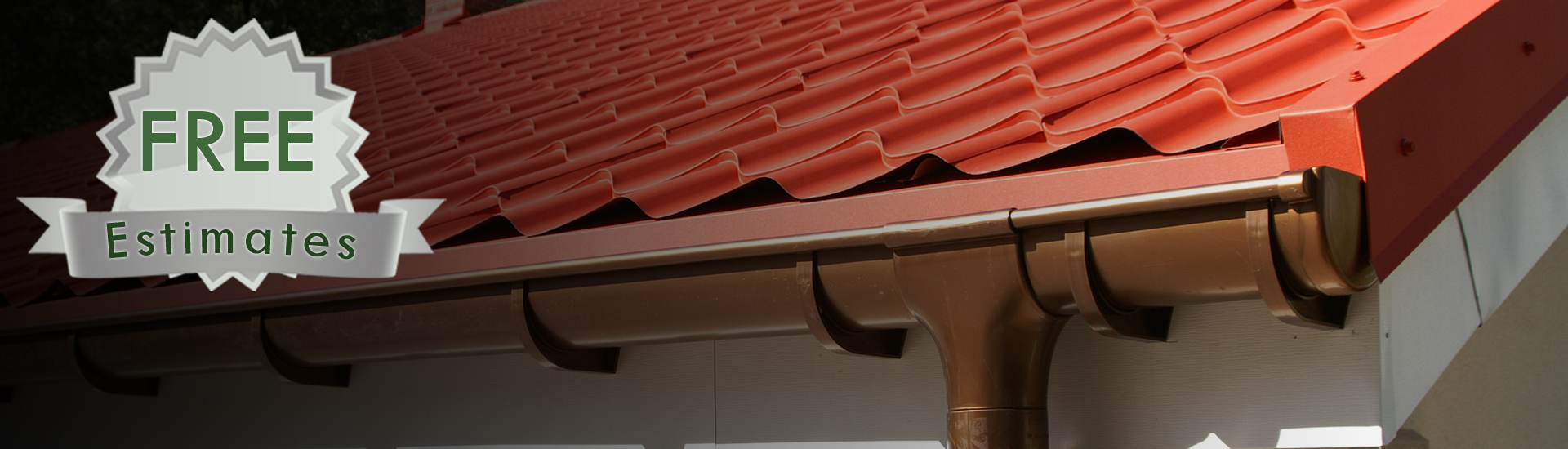 Gutter System on Roof